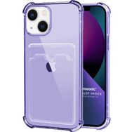 Microsonic Apple iPhone 13 Card Slot Shock Lila Cep Telefonu Kılıfı