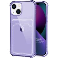 Microsonic Apple iPhone 13 Card Slot Shock Lila Cep Telefonu Kılıfı