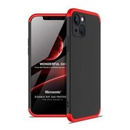 Microsonic Apple İphone 13 Double Dip 360 Protective Siyah Kırmızı Cep Telefonu Kılıfı