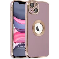 Microsonic Apple iPhone 13 Flash Stamp Pembe Cep Telefonu Kılıfı
