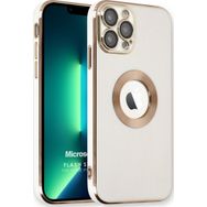Microsonic Apple iPhone 13 Pro Flash Stamp Beyaz Cep Telefonu Kılıfı
