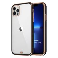 Microsonic Apple iPhone 13 Pro Laser Plated Soft Siyah Cep Telefonu Kılıfı