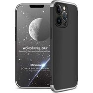 Microsonic Apple İphone 13 Pro Max Double Dip 360 Protective Siyah Gri Cep Telefonu Kılıfı