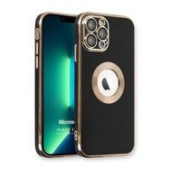 Microsonic Apple iPhone 13 Pro Max Flash Stamp Siyah Cep Telefonu Kılıfı