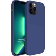 Microsonic Apple iPhone 13 Pro Max Groovy Soft Lacivert Cep Telefonu Kılıfı