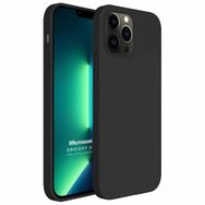 Microsonic Apple iPhone 13 Pro Max Groovy Soft Siyah Cep Telefonu Kılıfı