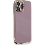 Microsonic Apple iPhone 13 Pro Max Olive Plated Lila Cep Telefonu Kılıfı