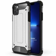 Microsonic Apple iPhone 13 Pro Max Rugged Armor Gümüş Cep Telefonu Kılıfı