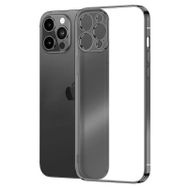 Microsonic Apple iPhone 13 Pro Max Square Matte Plating Şeffaf Cep Telefonu Kılıfı