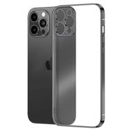 Microsonic Apple iPhone 13 Pro Max Square Matte Plating Siyah Cep Telefonu Kılıfı