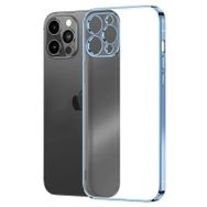 Microsonic Apple iPhone 13 Pro Max Square Plating Mavi Cep Telefonu Kılıfı