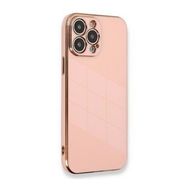 Microsonic Apple iPhone 13 Pro Olive Plated Pembe Cep Telefonu Kılıfı