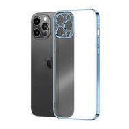Microsonic Apple iPhone 13 Pro Square Matte Plating Mavi Cep Telefonu Kılıfı