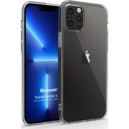Microsonic Apple iPhone 13 Pro Transparent Soft Beyaz Cep Telefonu Kılıfı