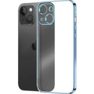 Microsonic Apple iPhone 13 Square Matte Plating Mavi Cep Telefonu Kılıfı