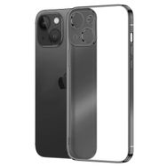Microsonic Apple iPhone 13 Square Matte Plating Siyah Cep Telefonu Kılıfı