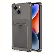 Microsonic Apple iPhone 14 Card Slot Shock Füme Cep Telefonu Kılıfı