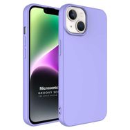 Microsonic Apple iPhone 14 Groovy Soft Lila Cep Telefonu Kılıfı