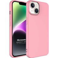 Microsonic Apple iPhone 14 Groovy Soft Rose Gold Cep Telefonu Kılıfı
