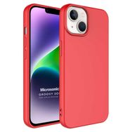 Microsonic Apple iPhone 14 Plus Groovy Soft Kırmızı Cep Telefonu Kılıfı