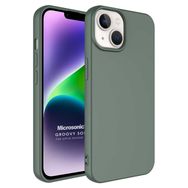 Microsonic Apple iPhone 14 Plus Groovy Soft Koyu Yeşil Cep Telefonu Kılıfı