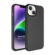 Microsonic Apple iPhone 14 Plus Groovy Soft Siyah Cep Telefonu Kılıfı