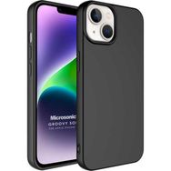 Microsonic Apple iPhone 14 Plus Groovy Soft Siyah Cep Telefonu Kılıfı