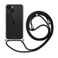 Microsonic Apple iPhone 14 Plus Neck Lanyard Siyah Cep Telefonu Kılıfı