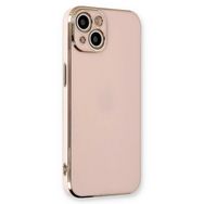 Microsonic Apple iPhone 14 Plus Olive Plated Pembe Cep Telefonu Kılıfı