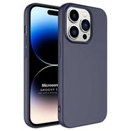 Microsonic Apple iPhone 14 Pro Groovy Soft Lacivert Cep Telefonu Kılıfı