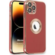 Microsonic Apple iPhone 14 Pro Max Flash Stamp Kırmızı Cep Telefonu Kılıfı