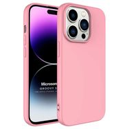 Microsonic Apple iPhone 14 Pro Max Groovy Soft Rose Gold Cep Telefonu Kılıfı