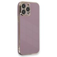 Microsonic Apple iPhone 14 Pro Max Olive Plated Lila Cep Telefonu Kılıfı