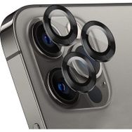 Microsonic Apple iPhone 14 Pro Max Tekli Siyah Kamera Lens Koruma Camı