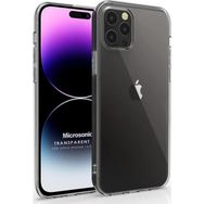 Microsonic Apple iPhone 14 Pro Max Transparent Soft Beyaz Cep Telefonu Kılıfı