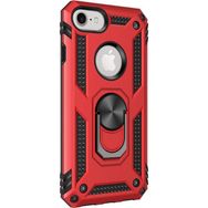 Microsonic Apple iPhone 6s Military Ring Holder Kırmızı Kılıf