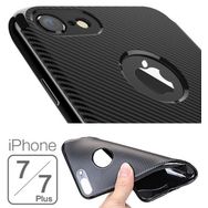 Microsonic Apple iPhone 7 - iPhone 8 Karbon Desenli Gold Kılıf