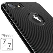 Microsonic Apple iPhone 7 - iPhone 8 Karbon Desenli Siyah Kılıf
