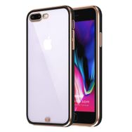 Microsonic Apple iPhone 7 Plus Laser Plated Soft Siyah Cep Telefonu Kılıfı