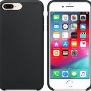 Microsonic Apple iPhone 7 Plus Liquid Lansman Silikon Siyah Cep Telefonu Kılıfı
