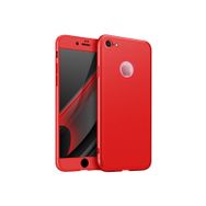 Microsonic Apple iPhone 8 Double Dip 360 Protective Kırmızı Kılıf