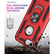 Microsonic Apple iPhone 8 Military Ring Holder Lacivert Kılıf
