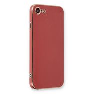 Microsonic Apple iPhone 8 Olive Plated Kırmızı Cep Telefonu Kılıfı