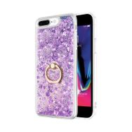 Microsonic Apple iPhone 8 Plus Glitter Liquid Holder Şeffaf Cep Telefonu Kılıfı