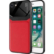 Microsonic Apple iPhone 8 Uniq Leather Kırmızı Cep Telefonu Kılıfı