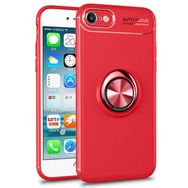 Microsonic Apple iPhone SE 2022 Kickstand Ring Holder Kırmızı Telefon Kılıfı