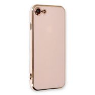 Microsonic Apple iPhone SE 2022 Olive Plated Pembe Cep Telefonu Kılıfı