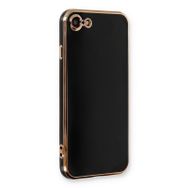 Microsonic Apple iPhone SE 2022 Olive Plated Siyah Cep Telefonu Kılıfı
