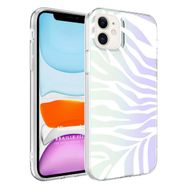 Microsonic Apple iPhone Uyumlu 12 Braille Feel Desenli Zebra Cep Telefonu Kılıfı