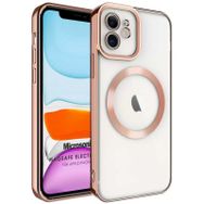 Microsonic Apple iPhone Uyumlu 12 Magsafe Luxury Electroplate Cep Telefonu Kılıfı